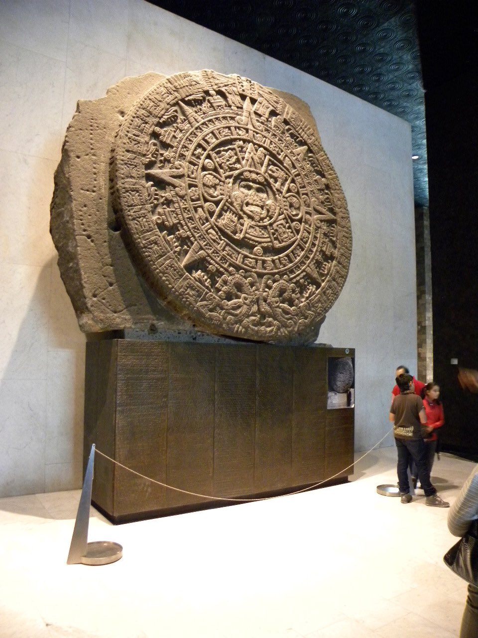 The Sun Stone displayed in the Mexica Hall, Museo Nacional de Antropología